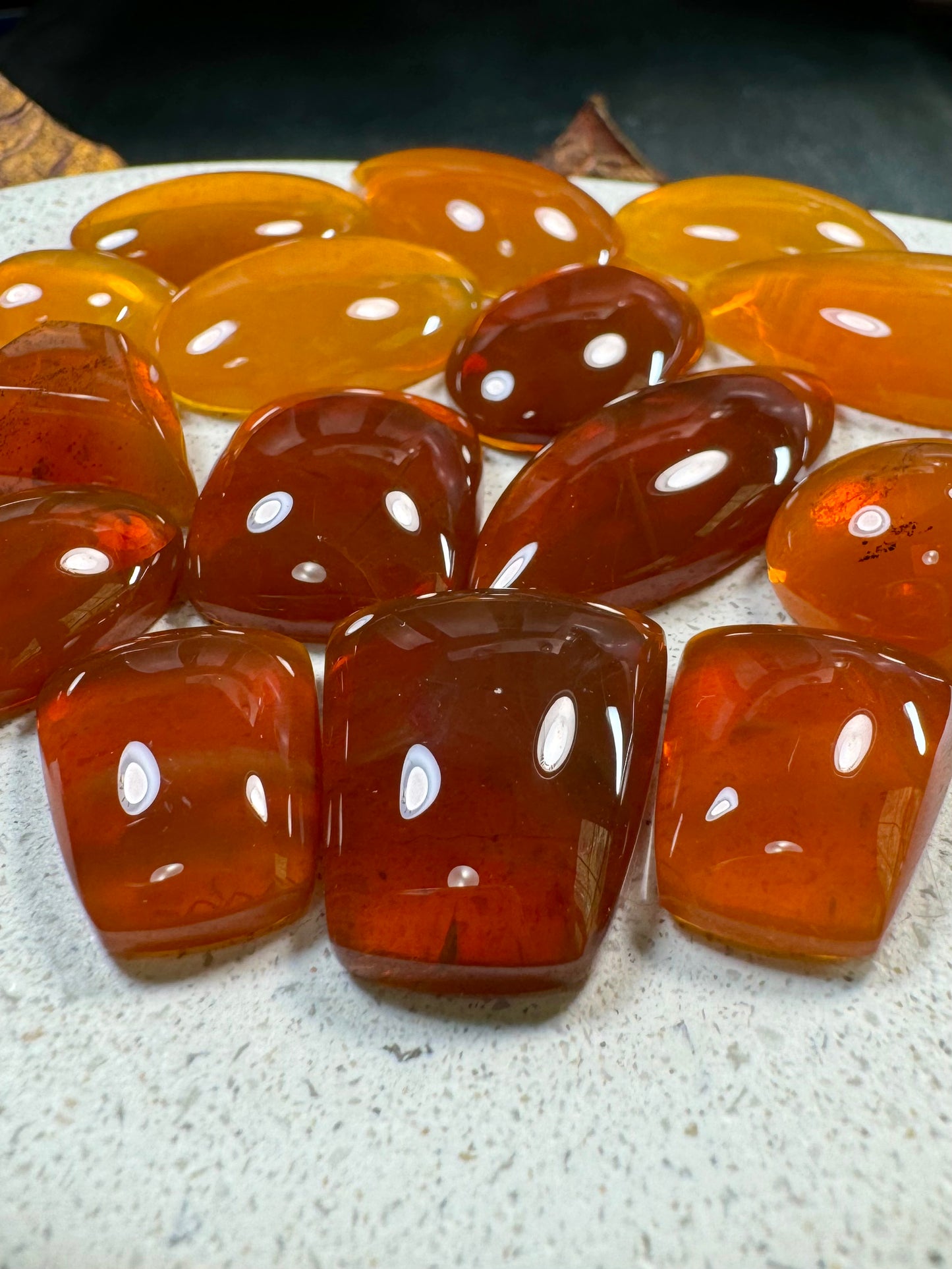 Oregon Fire Opal Cabochon Suite