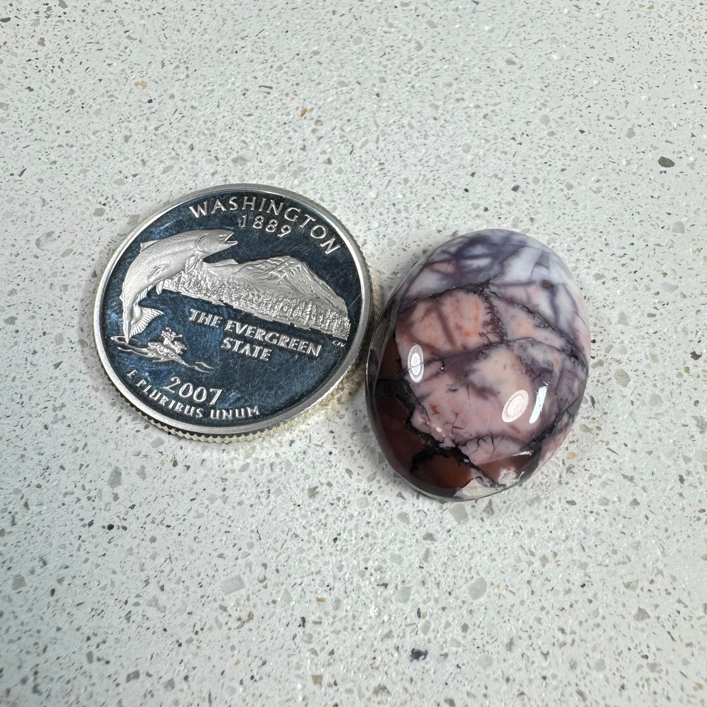 Pastel Pink & Purple Tiffany Stone