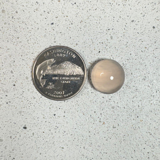 Pale Pink Agate Limb Cast Cabochon - Oregon 