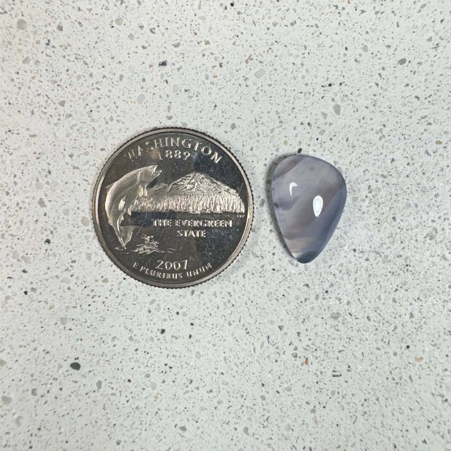 African Blue River Agate Cabochon