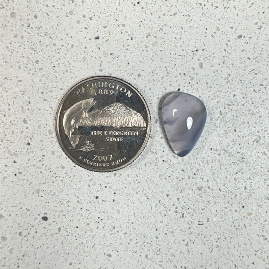 African Blue River Agate Cabochon