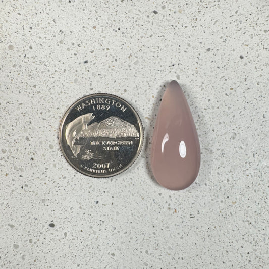Pink Chalcedony Limb Cast Cabochon - Nevada
