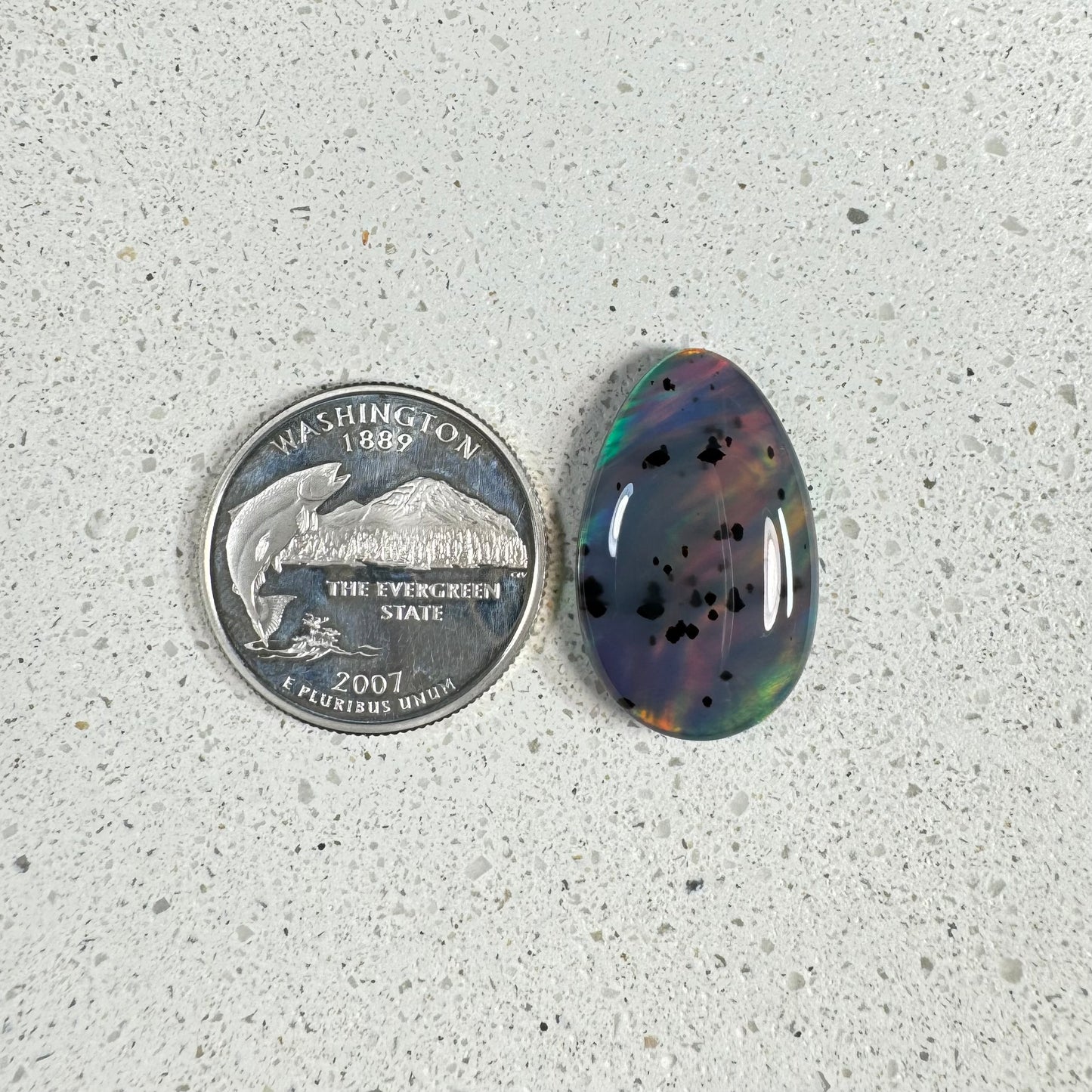 Aurora Opal & Montana Agate Doublet